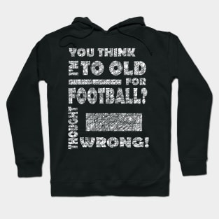 American Football Grandma Grandpa Touchdown saying Hoodie